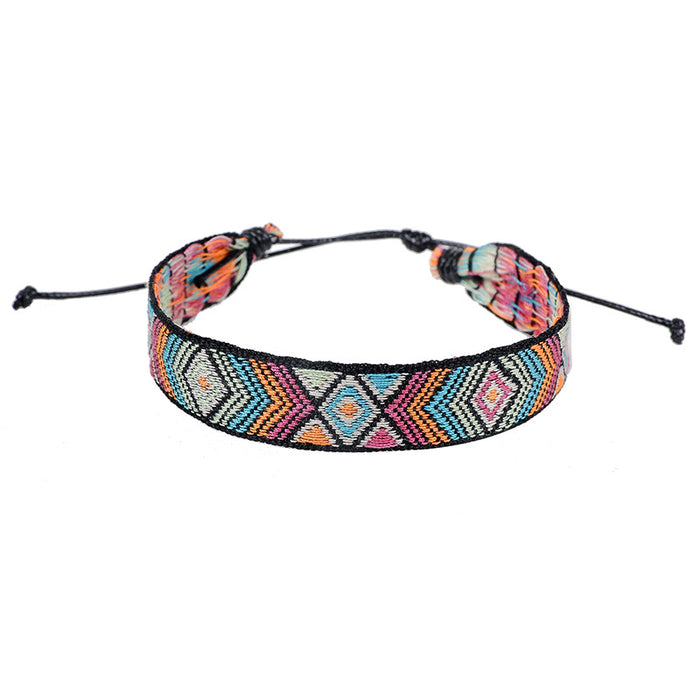 Wholesale Bracelet Fabric Bohemian Art Bracelet MOQ≥3 JDC-BT-RonH001