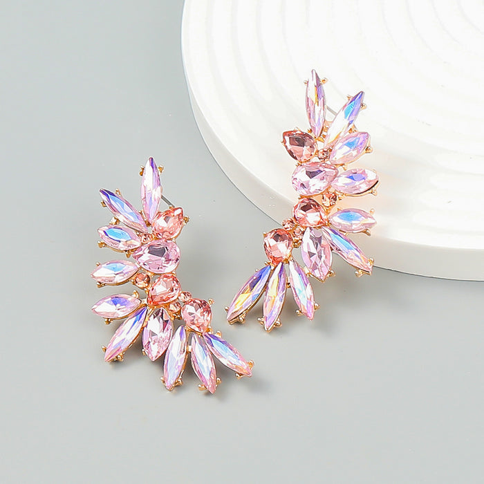 Jewelry WholesaleWholesale Wing Shape Boho Color Rhinestone Alloy Earrings JDC-ES-JL936 Earrings 氿乐 %variant_option1% %variant_option2% %variant_option3%  Factory Price JoyasDeChina Joyas De China