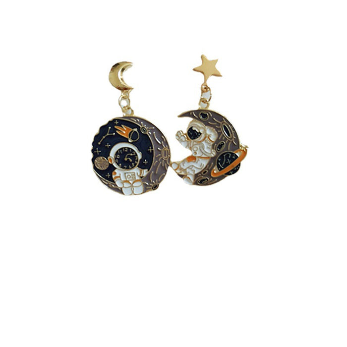 Wholesale Earrings Alloy Astronaut Spaceman JDC-ES-AiMei028