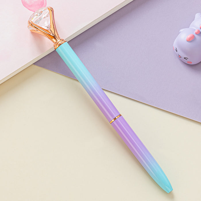 Wholesale Ballpoint Pen Metal Gradient Big Diamond Gel Pen JDC-BP-HongD003