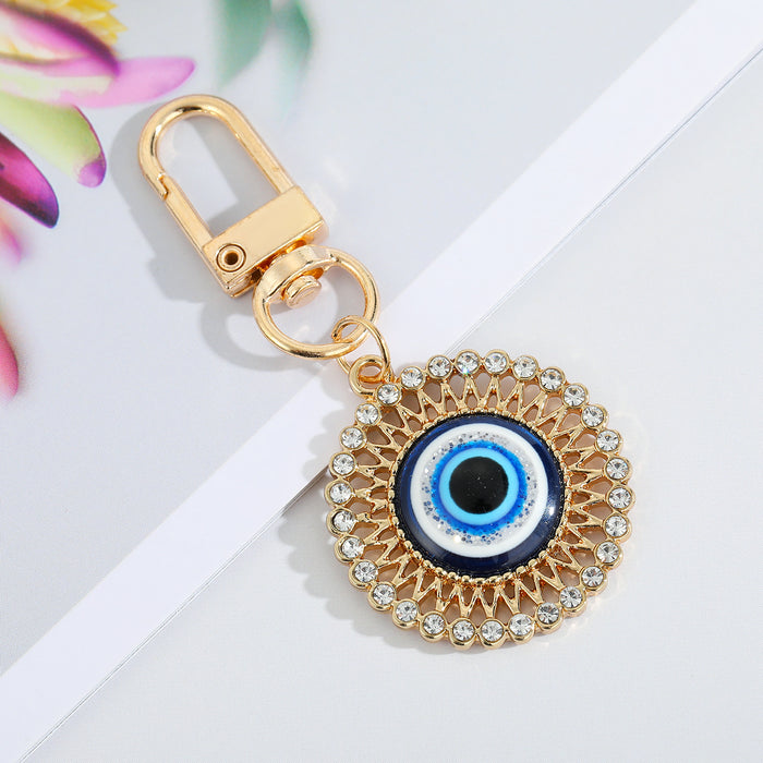 Jewelry WholesaleWholesale Devil's Eye Alloy Keychain MOQ≥6 JDC-KC-Juej001 Keychains 觉际 %variant_option1% %variant_option2% %variant_option3%  Factory Price JoyasDeChina Joyas De China