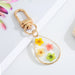 Jewelry WholesaleWholesale Daisy Resin Dried Flowers Keychain MOQ≥3 JDC-KC-Juej002 Keychains 觉际 %variant_option1% %variant_option2% %variant_option3%  Factory Price JoyasDeChina Joyas De China