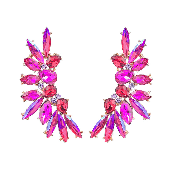 Jewelry WholesaleWholesale Wing Shape Boho Color Rhinestone Alloy Earrings JDC-ES-JL936 Earrings 氿乐 %variant_option1% %variant_option2% %variant_option3%  Factory Price JoyasDeChina Joyas De China