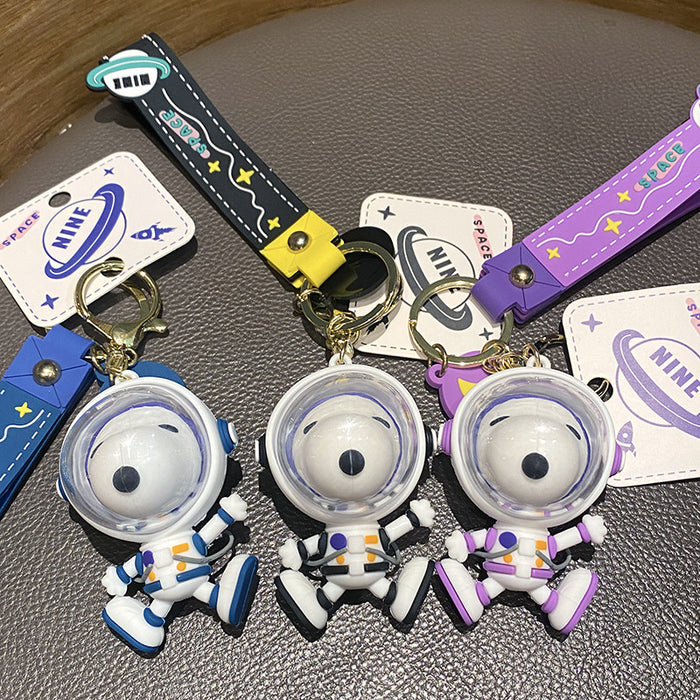 Wholesale Keychains For Backpacks astronaut puppy keychain creative cute MOQ≥2 JDC-KC-LingY005