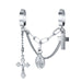 Jewelry WholesaleWholesale chain two finger siamese cross key lock open alloy ring JDC-RS-F080 Rings 韩之尚 %variant_option1% %variant_option2% %variant_option3%  Factory Price JoyasDeChina Joyas De China