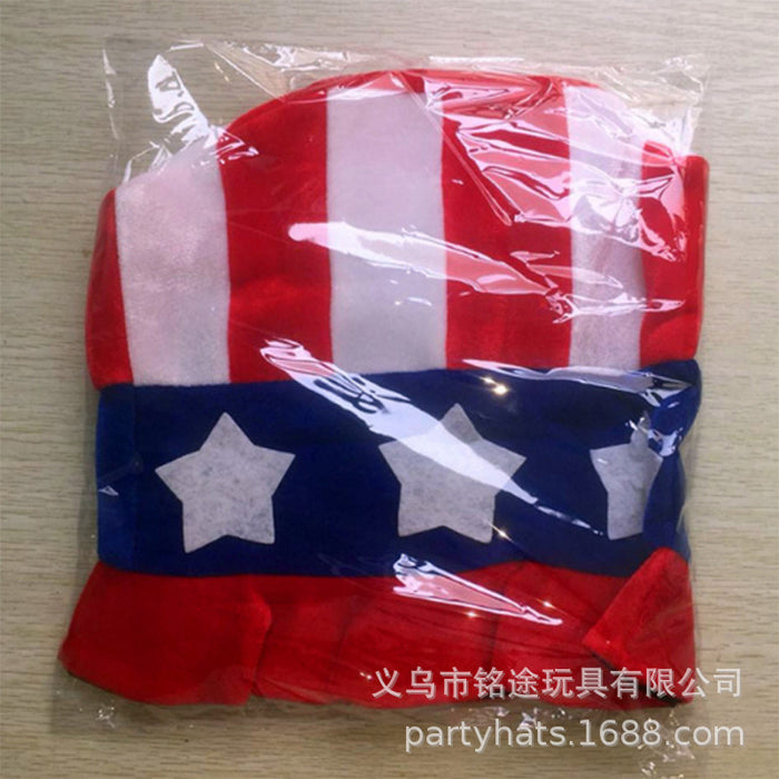 Wholesale 4th of July Independence Day Mardi Gras Party Hats Uncle Sam Top Hat MOQ≥10 JDC-FT-MingT001