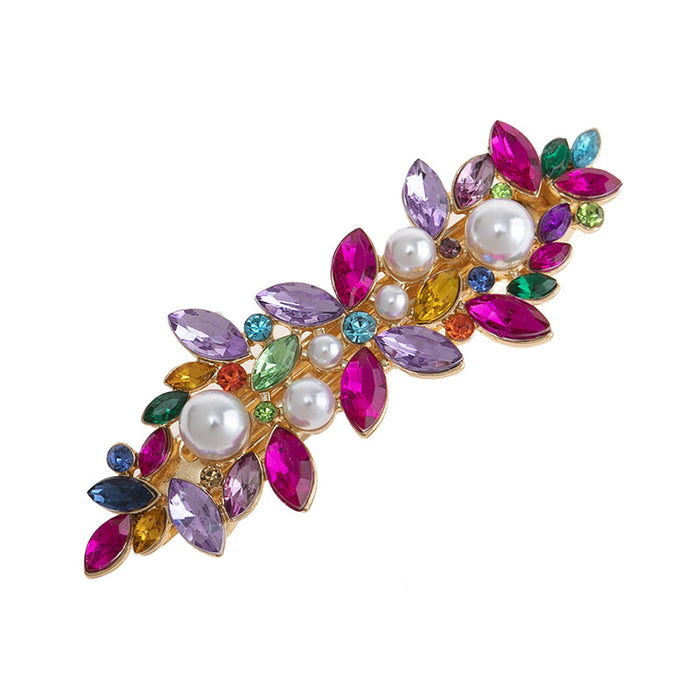 Wholesale Hair Clips Metal Spring Clip Rhinestones MOQ≥2 JDC-HC-Jingjie002