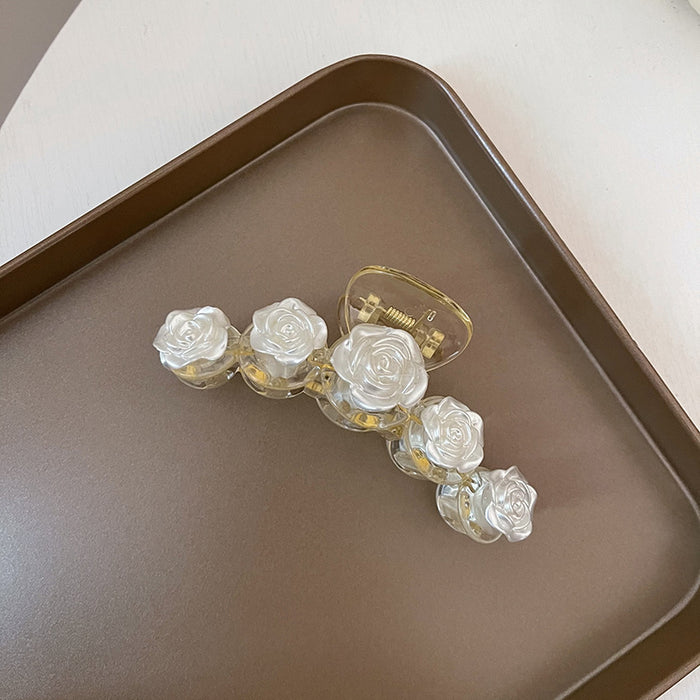 Jewelry WholesaleWholesale Resin Plastic Camellia Hair Clip JDC-HC-QQ001 Hair Clips 谦谦 %variant_option1% %variant_option2% %variant_option3%  Factory Price JoyasDeChina Joyas De China