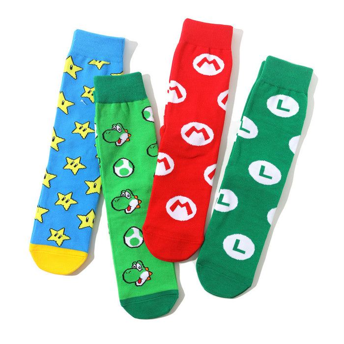 Wholesale socks cotton mushroom cartoon MOQ≥8 JDC-SK-HuiHe024