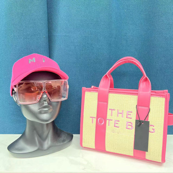 Wholesale Sunglasses Hat Straw Tote Bag Messenger Bag (F) Set JDC-HB-YLuo004