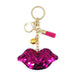 Jewelry WholesaleWholesale reflective bright face lip keychain Sequin tassel bell MOQ≥2 JDC-KC-QiShi025 Keychains 奇释 %variant_option1% %variant_option2% %variant_option3%  Factory Price JoyasDeChina Joyas De China