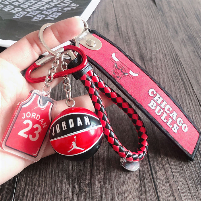 Wholesale basketball keychain bag pendant MOQ≥2 JDC-KC-HLv003