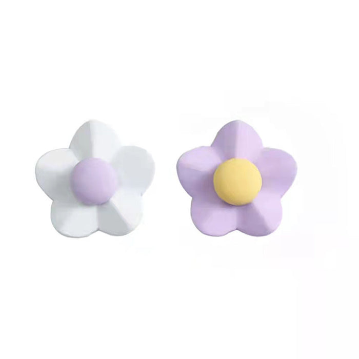 Jewelry WholesaleWholesale asymmetric flower alloy stud earrings JDC-ES-HZQ005 Earrings 青之荷 %variant_option1% %variant_option2% %variant_option3%  Factory Price JoyasDeChina Joyas De China