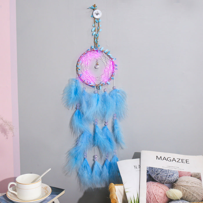 Wholesale Creative Lantern Multicolor Night Light Dreamcatcher Pendant MOQ≥2 JDC-DC-JunX021