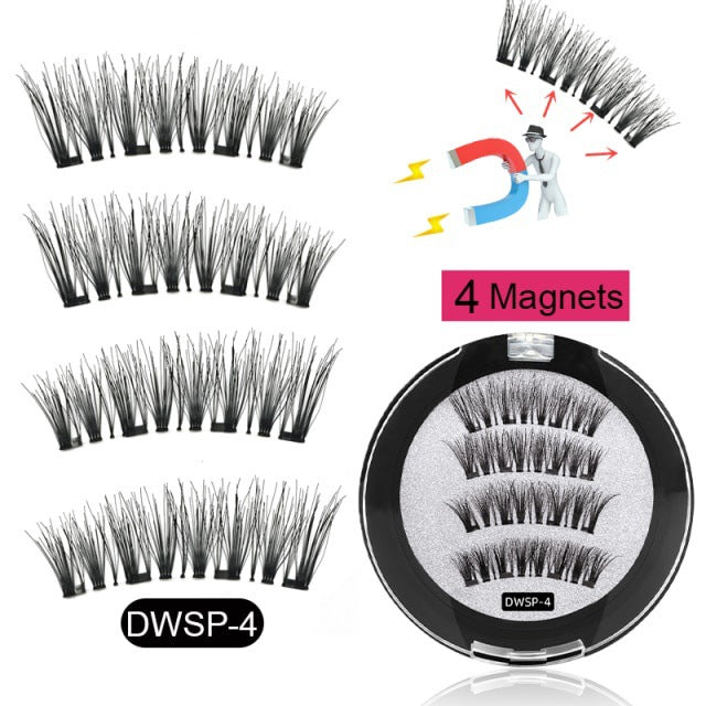 Wholesale eyelashes man-made fiber magnetic false eyelashes MOQ≥3 JDC-EY-YSM001