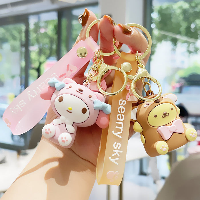 Wholesale Cartoon Soft Adhesive Cute Keychain (M) JDC-KC-JiaoL010