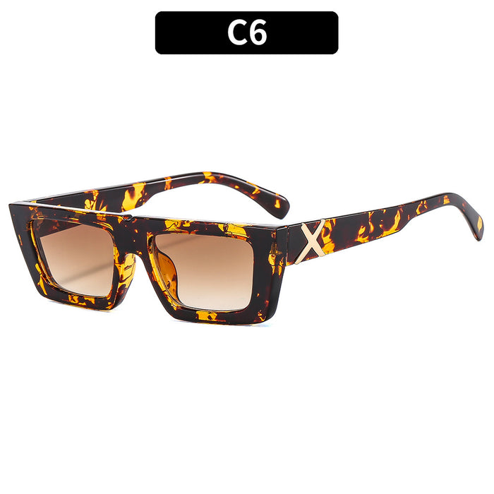 Wholesale Sunglasses PC Small Frame Square Temple X JDC-SG-XiA049