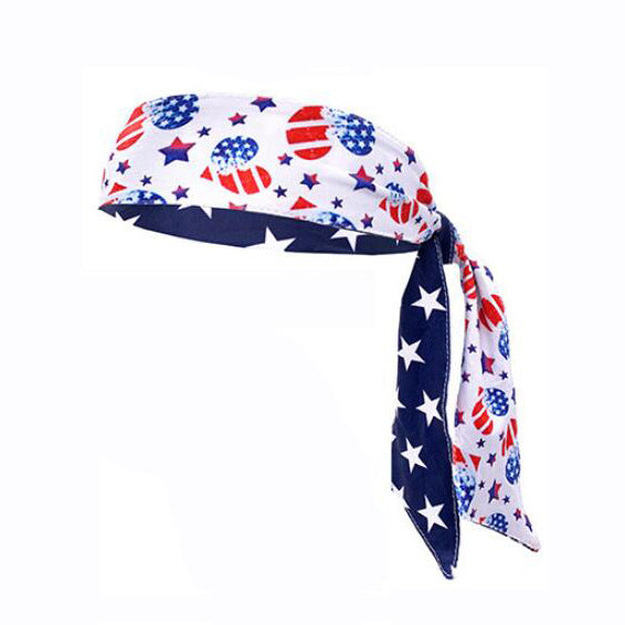 Wholesale 4th of July Independence Day Headband Men's Sports Stretch Headband 100pcs JDC-HD-GuanY001