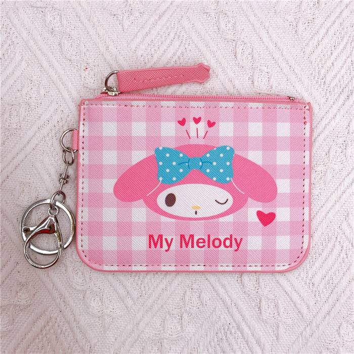 Wholesale Cartoon PU Card Holder Coin Purse Keychain (M) JDC-KC-YaLL005