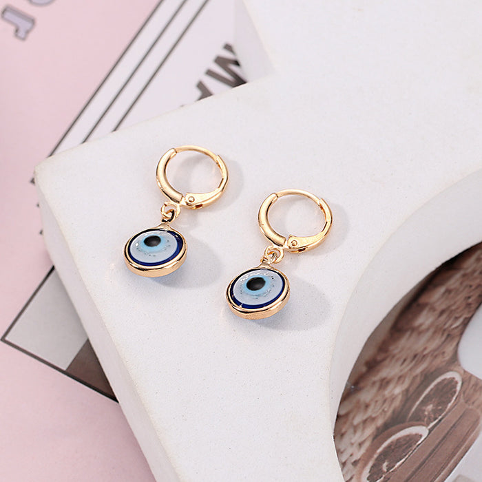 Jewelry WholesaleWholesale Demon Eye Glass Earrings MOQ≥2 JDC-ES-WZX001 Earrings 万之欣 %variant_option1% %variant_option2% %variant_option3%  Factory Price JoyasDeChina Joyas De China