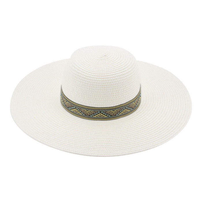 Jewelry WholesaleWholesale Dome Webbing Beach Retro Straw Hat MOQ≥2 JDC-FH-Guanchuan015 Fashionhat 冠川 %variant_option1% %variant_option2% %variant_option3%  Factory Price JoyasDeChina Joyas De China