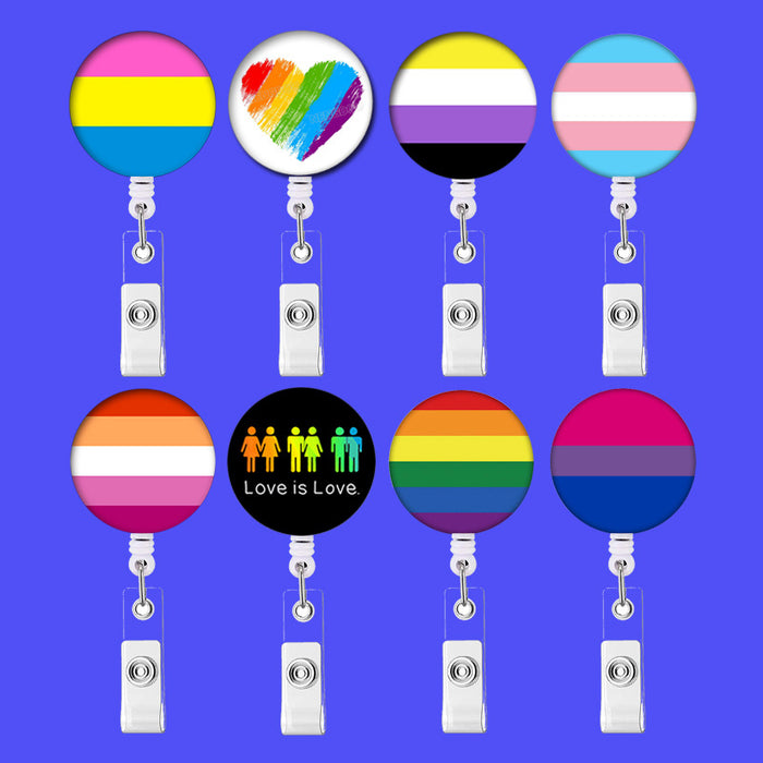 Jewelry WholesaleWholesale LGBT Rainbow Easy Pull Hanging Buckle Comrade MOQ≥2 JDC-KC-PinS001 Keychains 品斯 %variant_option1% %variant_option2% %variant_option3%  Factory Price JoyasDeChina Joyas De China