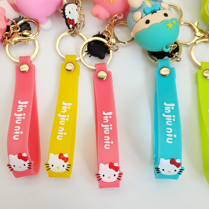 Wholesale keychain pvc doll cute key pendant cartoon MOQ≥2 JDC-KC-KDian005