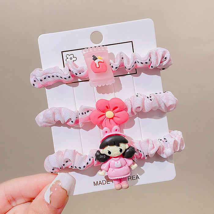 Wholesale cloth cute princess cartoon hair rope MOQ≥2 JDC-HS-RXi006