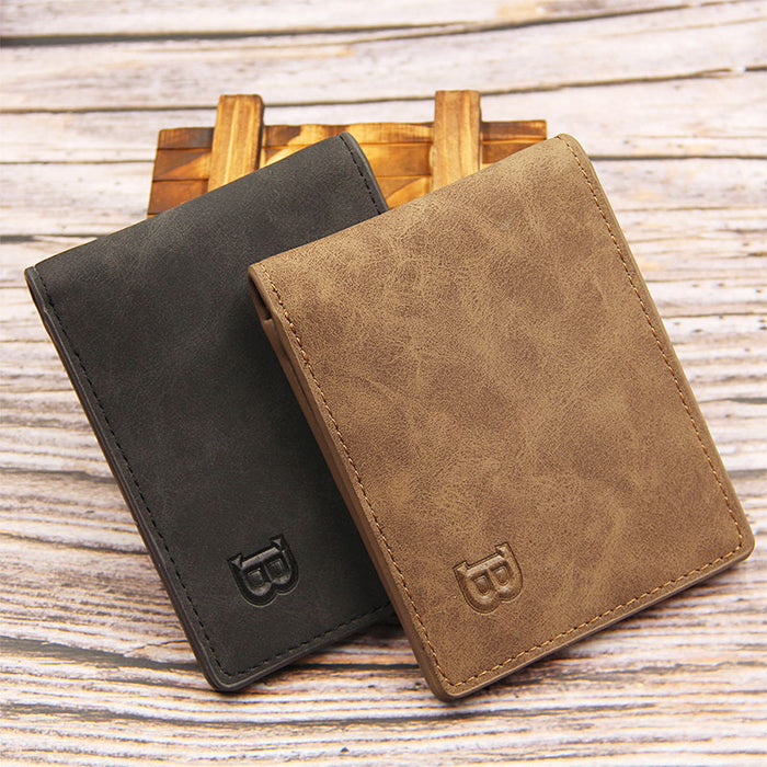 Wholesale Men's Wallet Frosted Retro Multifunctional Wallet JDC-WT-Xinze004