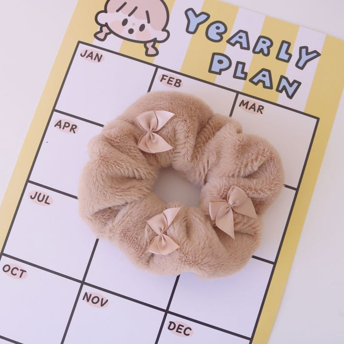 Wholesale Hair Scrunchies Plush Cute Cartoon MOQ≥2 JDC-HS-CRQT001