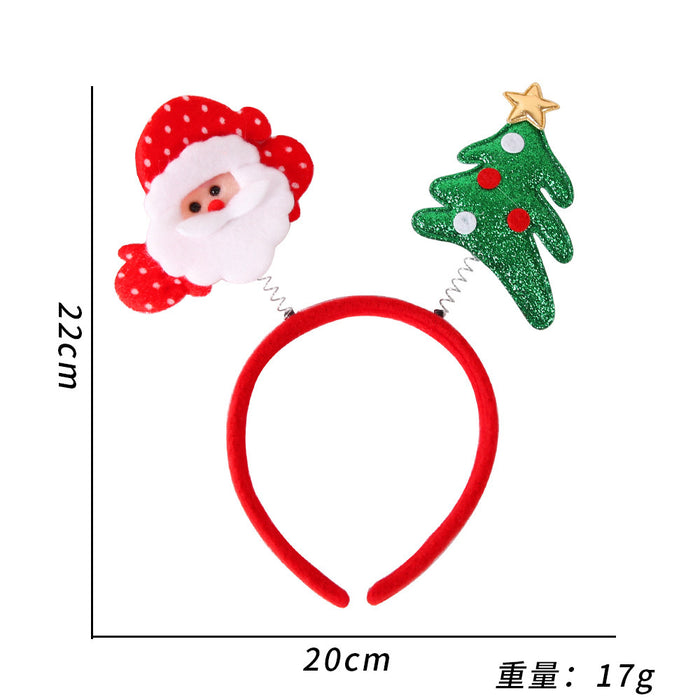 Wholesale Christmas Party Decoration Non Woven Plastic Kids Headband JDC-HD-Zhouhao003