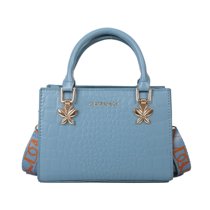 Wholesale PU Large Capacity Crocodile Pattern European Shoulder Bag (F)MOQ≥3 JDC-SD-HZD034