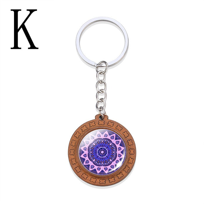 Wholesale Vintage Mandala Keychain MOQ≥2 JDC-KC-ZaoY005