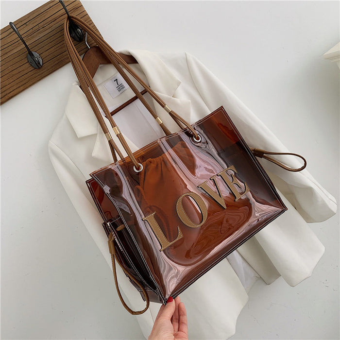 Wholesale Handbags PU Clear Large Capacity JDC-HB-Boyan001