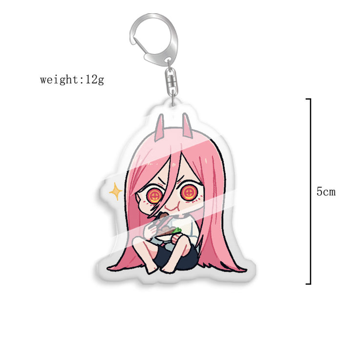 Wholesale Keychain Peripheral Double Sided Acrylic Transparent Cartoon Pendant (M) MOQ≥2 JDC-KC-XCai007