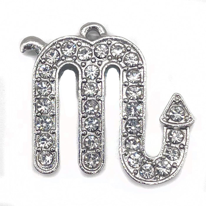 Wholesale Croc Charms Random 10pcs Twelve Constellations Alloy Diamond DIY Accessories JDC-CCS-WanX041