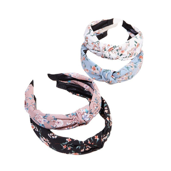 Chiffon al por mayor Chiffon Cross-Fashioned Hair Hoop Moq≥2 JDC-HD-RXGS005