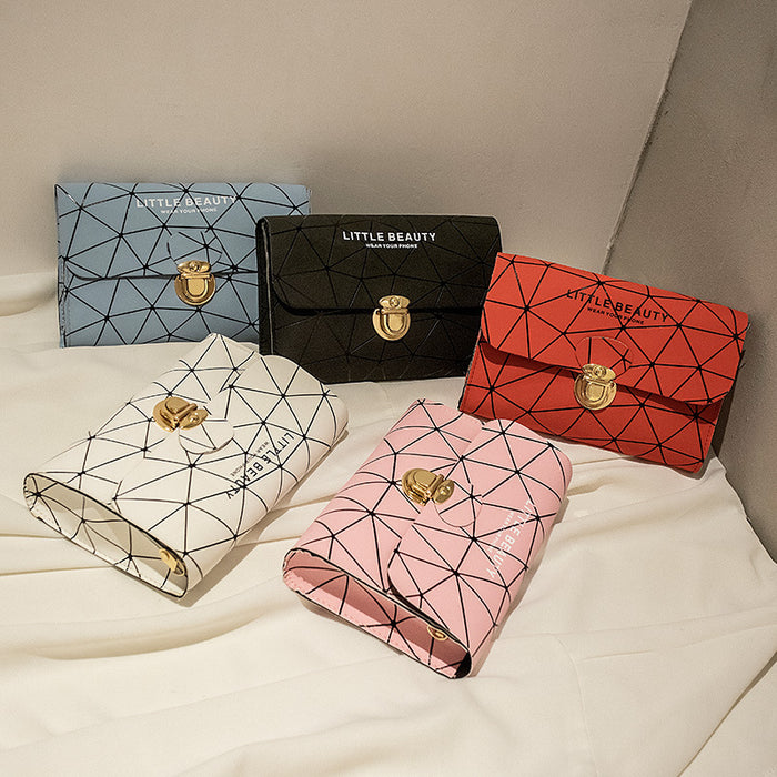 Jewelry WholesaleWholesale one shoulder messenger women's bag triangle colorful small square bag JDC-HB-Chunmei001 Handbags 纯美 %variant_option1% %variant_option2% %variant_option3%  Factory Price JoyasDeChina Joyas De China