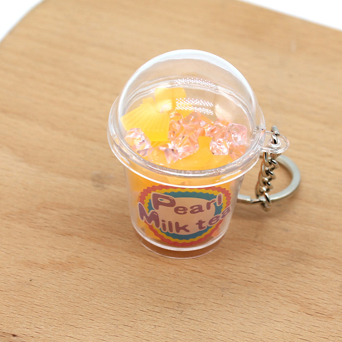 Wholesale New Simulation Food Play Shake Accessories Cup Keychain MOQ≥2 JDC-KC-TTXS001