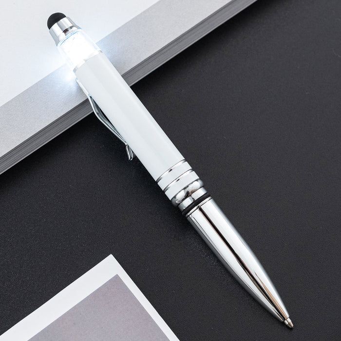 Wholesale Metal LED Light Pen Multifunctional Touch Screen Touch Ballpoint Pen JDC-BP-Huah042