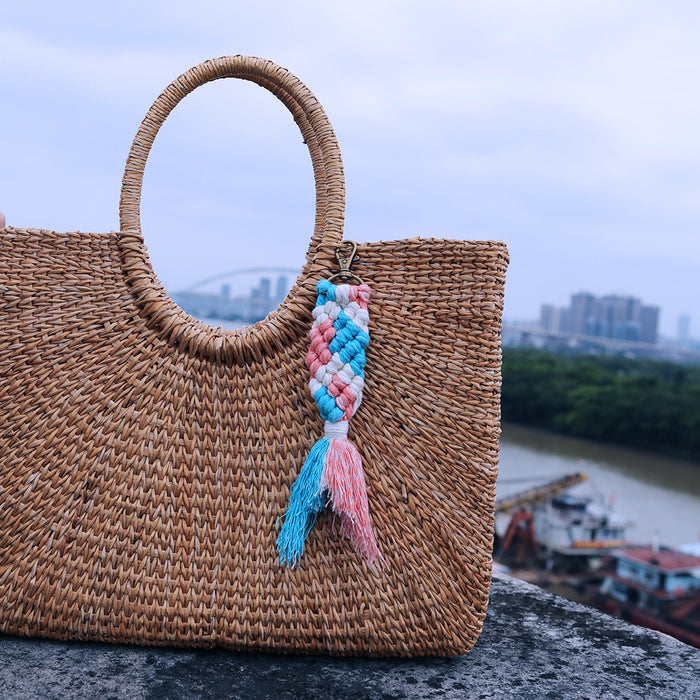 Jewelry WholesaleWholesale hand woven personalized Mermaid keychain MOQ≥2 JDC-KC-JM016 Keychains 杰米 %variant_option1% %variant_option2% %variant_option3%  Factory Price JoyasDeChina Joyas De China