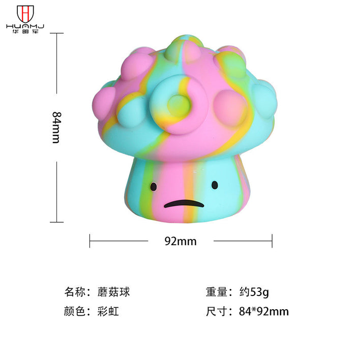 Jewelry WholesaleWholesale 3D decompression ball cat's claw mushroom silicone decompression finger bubble le toys MOQ≥2 JDC-FT-HMJ014 fidgets toy 华明军 %variant_option1% %variant_option2% %variant_option3%  Factory Price JoyasDeChina Joyas De China