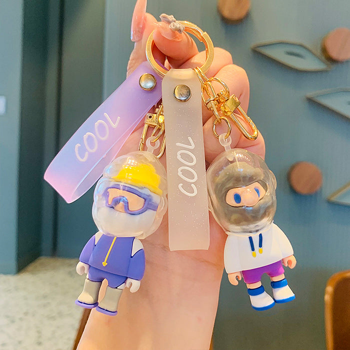 Wholesale Keychains For Backpacks creative boyfriend Lichao play keychain pendant cartoon cute JDC-KC-MSi017