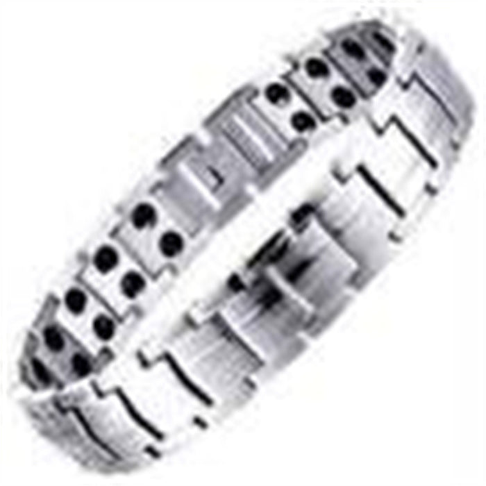 Wholesale Detachable Double Row Magnetic Therapy Bracelet JDC-BT-YunJ003