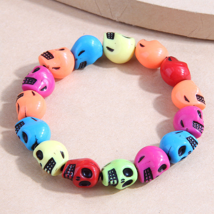 Wholesale Simple Color Skull Personality Temperament Bracelet JDC-BT-WY133