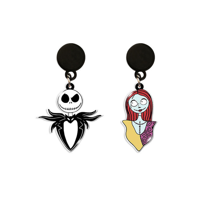 Wholesale Earrings Resin Halloween Fright Print Earrings (M) MOQ≥5 JDC-ES-XiangL028