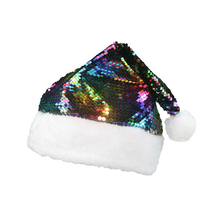 Wholesale Hat Acrylic Christmas Flip Sequins Two Colors MOQ≥2 JDC-FH-WMing001