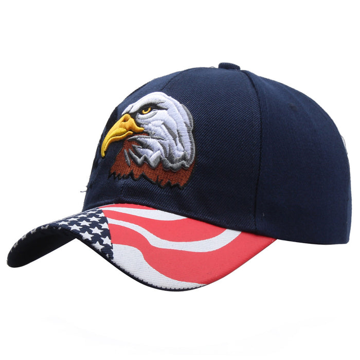 Wholesale Eagle American Flag Pentagram Embroidered Baseball Cap JDC-FH-PDai010