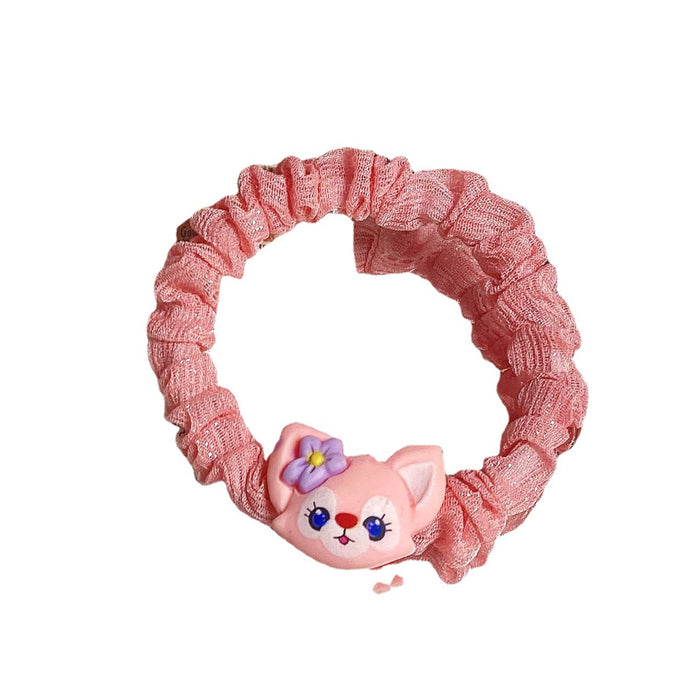 Wholesale Hair Scrunchies Cloth Acrylic Cute Cartoon Animation (M) MOQ≥2 JDC-HS-FuYuan010