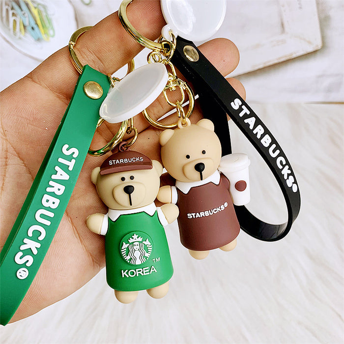 Wholesale cartoon keychain cute doll silicone JDC-KC-DMF006